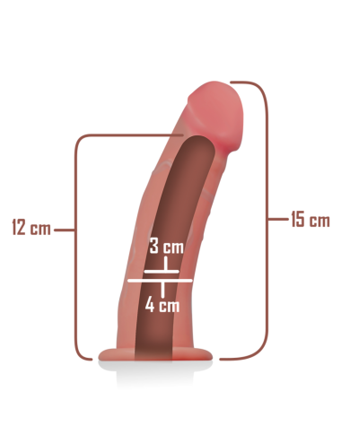 INTENSE - ARNÉS HUECO CON DILDO 16 X 3 CM