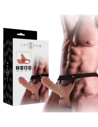 INTENSE - ARNÉS HUECO CON DILDO SILICONA 16 X 3.5 CM