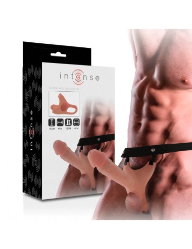 INTENSE - ARNÉS HUECO CON DILDO SILICONA 16 X 3.5 CM