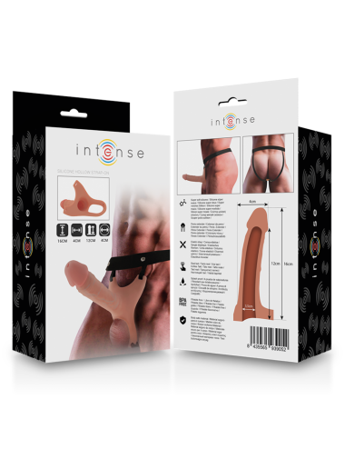 INTENSE - ARNÉS HUECO CON DILDO SILICONA 16 X 3.5 CM