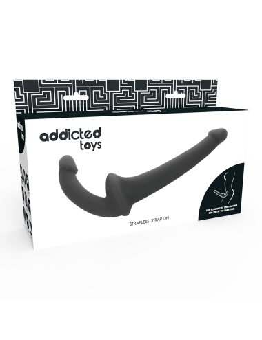 ADDICTED TOYS DILDO CON ARNÉS SIN SUJECCIÓN NEGRO