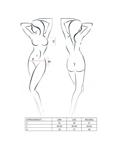 PASSION WOMAN EXPRESSION SET TALLA S/M FETISH