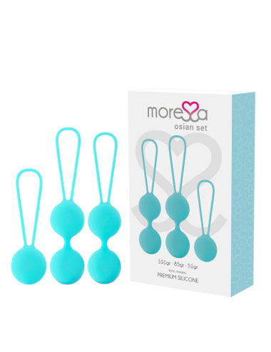 MORESSA OSIAN SET PREMIUM SILICONA TURQUESA