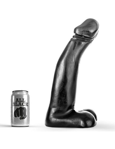 ALL BLACK - DILDO REALISTA NEGRO FISTING 29 CM