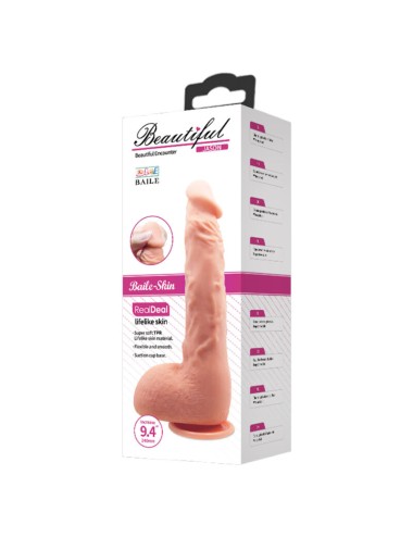 BAILE - DILDO REALISTICO JASON NATURAL 24 CM