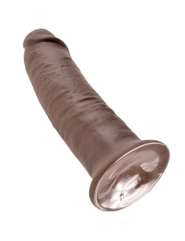 KING COCK - 10 PENE MARRON 25.4 CM