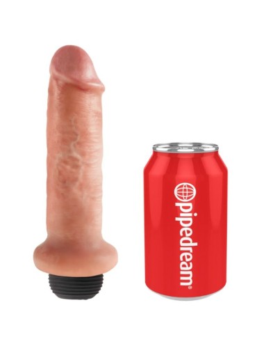 KING COCK - DILDO SQUIRTING 17.8 CM NATURAL