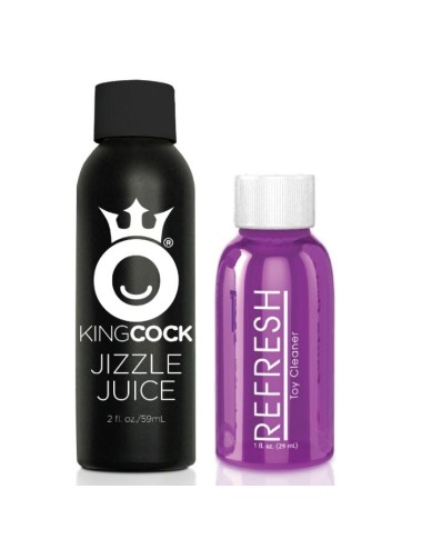 KING COCK - DILDO SQUIRTING 17.8 CM NATURAL