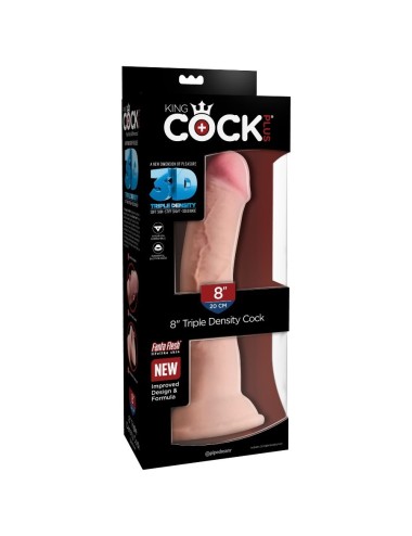 KING COCK - DILDO TRIPLE DENSIDAD 21.6 CM