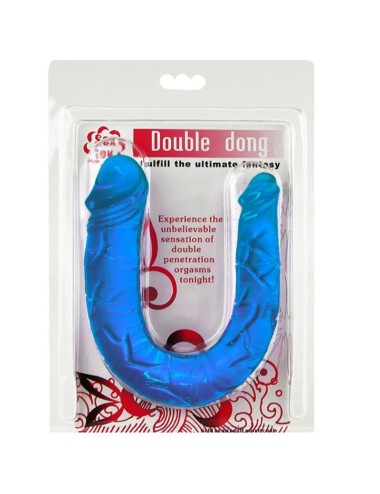 BAILE - DOUBLE DONG DILDO DOBLE AZUL