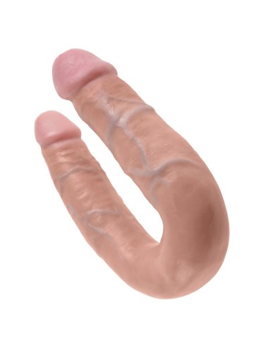 KING COCK - DILDO DOBLE PENETRACIÓN 13.9 CM NATURAL