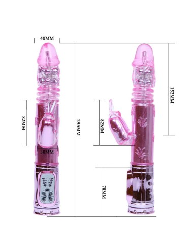 BAILE - THROBBING BUNNY ROTADOR RAMPANTE ROSA