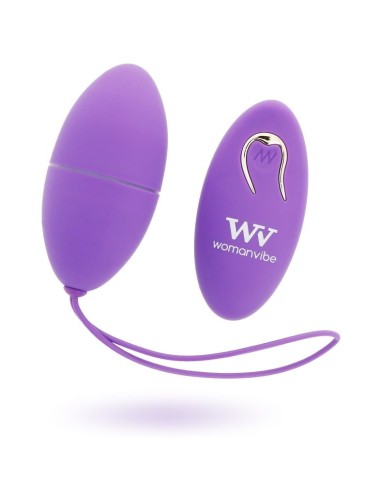 WOMANVIBE - ALSAN HUEVO CONTROL REMOTO NEGRO SILICONA PURPLE