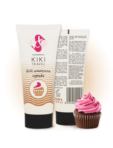 KIKÍ TRAVEL - GEL DESLIZANTE SABOR A TARTA AMERICANA CUPCAKE 50 ML