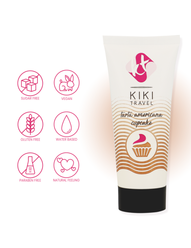 KIKÍ TRAVEL - GEL DESLIZANTE SABOR A TARTA AMERICANA CUPCAKE 50 ML