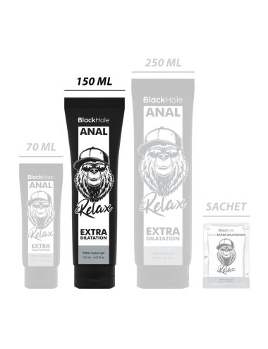BLACK HOLE - GEL BASE AGUA DILATACION ANAL 150 ML