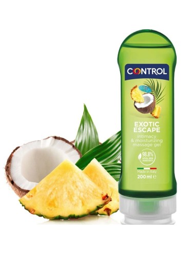 CONTROL - 2 EN 1 MASSAGE & PLEASURE EXOTIC 200 ML
