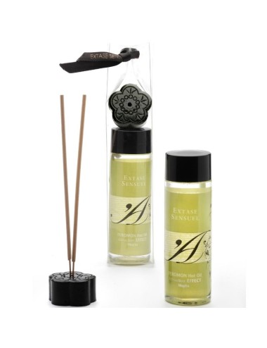 EXTASE SENSUAL - ACEITE MASAJE EFECTO CALOR CON FEROMONAS MOJITO 100 ML