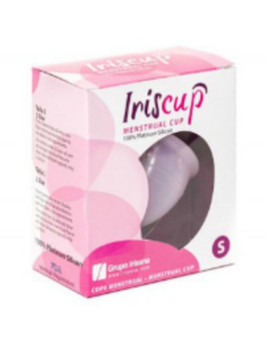 IRISCUP - COPA MESTRUAL ROSA PEQUEÑA + BOLSA ESTERILIZADORA GRATIS