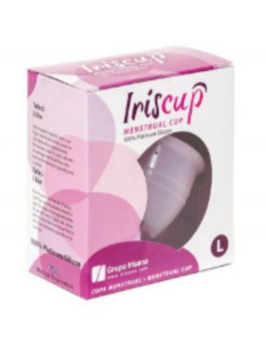 IRISCUP - COPA MESTRUAL ROSA GRANDE + BOLSA ESTERILIZADORA GRATIS