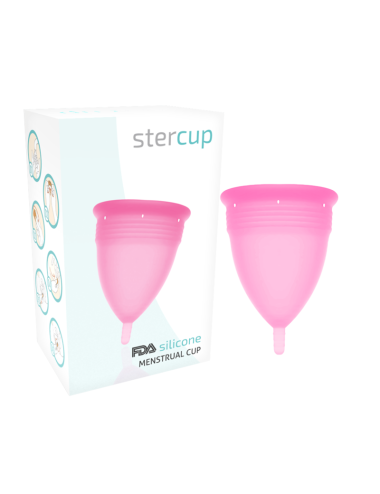 STERCUP - COPA MENSTRUAL FDA SILICONA TALLA S ROSA