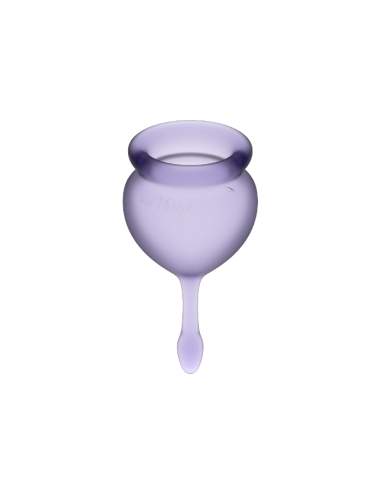 SATISFYER - FEEL GOOD KIT COPA MENSTRUAL LILA 15 + 20 ML