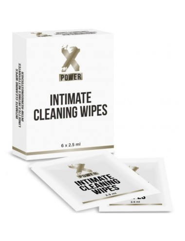 XPOWER - INTIMATE CLEANING WIPES TOALLITAS LIMPIEZA INTIMA 6 UNIDADES