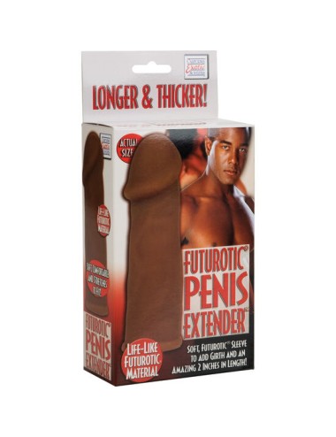 CALIFORNIA EXOTICS - FUTUROTIC FUNDA EXTENSION PENE MARRON