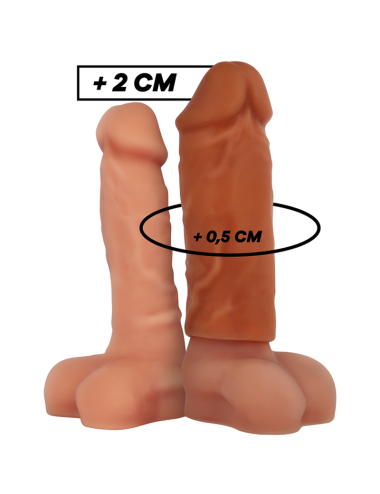 VIRILXL - EXTENSION DE PENE LIQUID SILICONE V3 MARRON