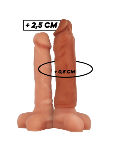 VIRILXL - EXTENSION DE PENE LIQUID SILICONE V5 MARRON
