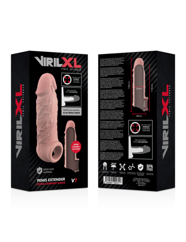 VIRILXL - EXTENSION DE PENE LIQUID SILICONE V7 NATURAL