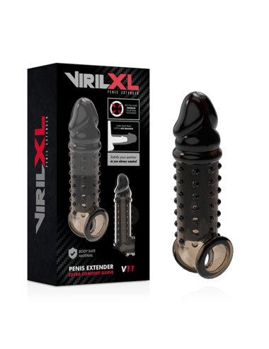 VIRILXL - EXTENSION Y FUNDA DE PENE  V11 NEGRO