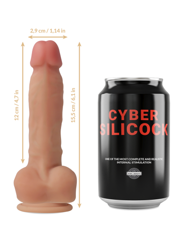 CYBER SILICOCK - ARNÉS SILICONA LIQUIDA ANSEL 15.5 CM -O- 2.9 CM