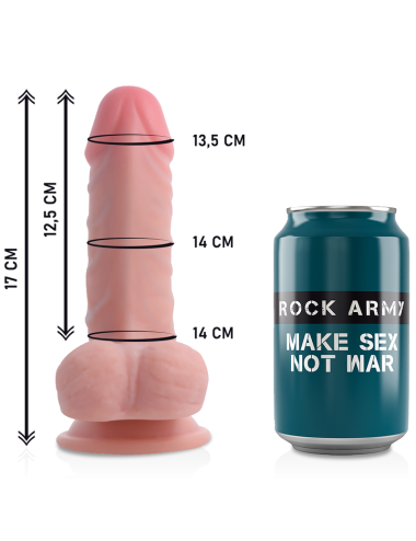 ROCKARMY - ARNES + DUAL DENSITY PANZER DILDO REALISTA 17 CM -O- 4.46 CM