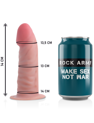 ROCKARMY - ARNES + DUAL DENSITY TIGER DILDO REALISTA 14 CM -O- 4.46 CM