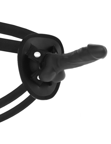 COCK MILLER - ARNES + DILDO SILICONA DENSITY COCKSIL ARTICULABLE NEGRO 13 CM