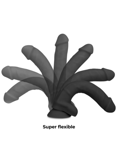 COCK MILLER - ARNES + SILICONA DENSITY ARTICULABLE COCKSIL NEGRO 19,5 CM