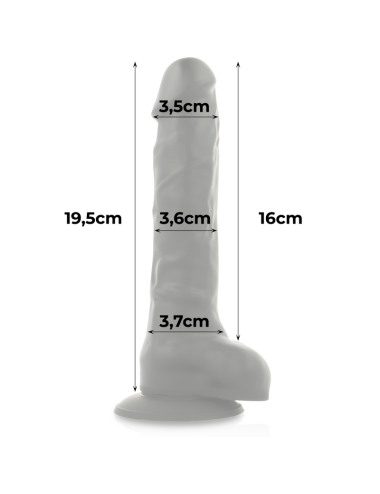 COCK MILLER - ARNES + SILICONA DENSITY ARTICULABLE COCKSIL NEGRO 19,5 CM
