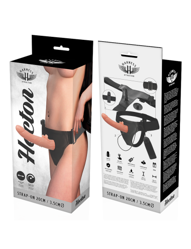 HARNESS ATTRACTION - RNES VIBRADOR HECTOR 20 CM -O- 3.5 CM