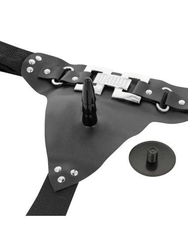 HARNESS ATTRACTION - ARNES DELUXE CON VIBRACION REALISTICO 18 CM -O- 4.5 CM
