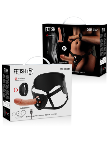 FETISH SUBMISSIVE CYBER STRAP - ARNES CON DILDO CONTROL REMOTO TECNOLOGIA WATCHME M