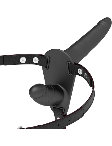 FETISH SUBMISSIVE HARNESS - DOBLE PENETRACIÓN NEGRO