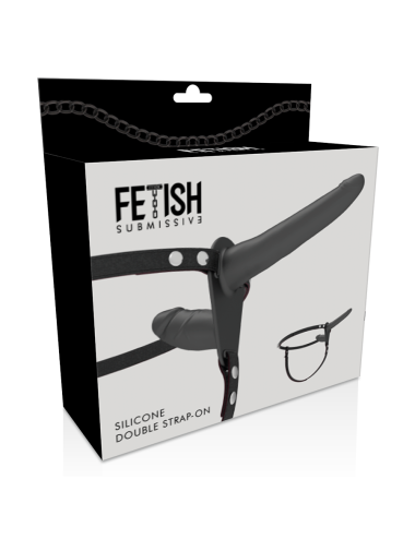 FETISH SUBMISSIVE HARNESS - DOBLE PENETRACIÓN NEGRO