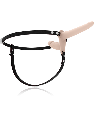 FETISH SUBMISSIVE HARNESS - DOBLE PENETRACIÓN VIBRADOR FLESH UP