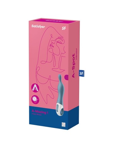 SATISFYER - AMAZING 1 VIBRADOR PUNTO A AZUL