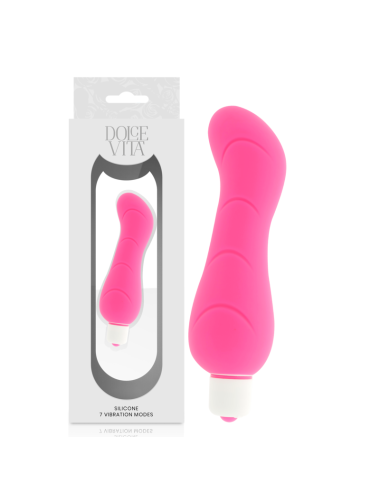 DOLCE VITA  G-SPOT VIBRADOR SILICONA ROSA
