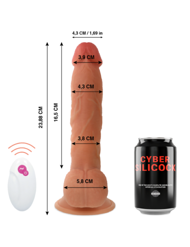 CYBER SILICOCK - REALISTICO CONTROL REMOTO MASTER BEN 23.88 CM -O- 4.3 CM