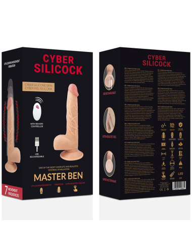 CYBER SILICOCK - REALISTICO CONTROL REMOTO MASTER BEN 23.88 CM -O- 4.3 CM