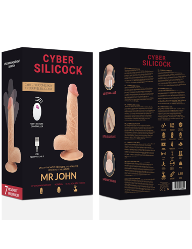 CYBER SILICOCK - REALISTICO CONTROL REMOTO MR JOHN 23.88 CM -O- 4.3 CM