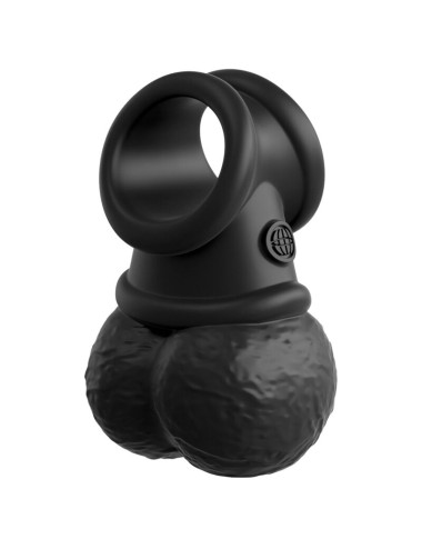KING COCK - ELITE KIT ARNES AJUSTABLE DELUXE ANILLO CON TESTICULOS & DILDO 20.3 CM
